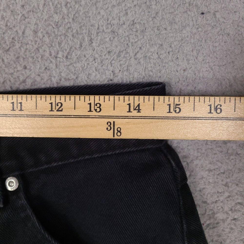 Vintage Lee Riveted Jeans Womens 10 P Black Mom Denim Made In USA - Picture 5 of 16